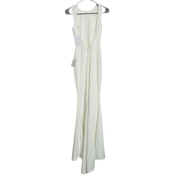 LULUS White Backless Evening Gown | Elegant Formal Dress | Wedding & Prom-Sz XS - Picture 2 of 7